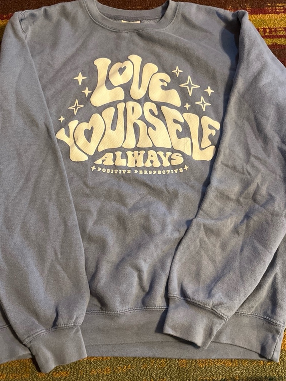 Pacifica Light Blue Classic Sweatshirt Tag Detail